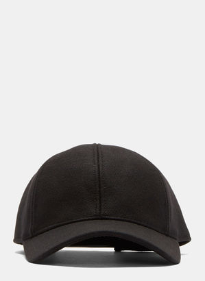 Ami Six Panel Felted Cap in Black