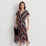 Thumbnail for your product : Lauren Ralph Lauren Ralph Lauren Blanket-Stripe Georgette Dress