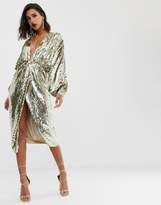 Thumbnail for your product : ASOS Edition EDITION batwing midi dress in sequin
