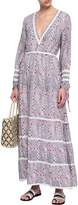 Thumbnail for your product : Melissa Odabash Crochet-trimmed Printed Voile Maxi Dress
