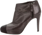 Thumbnail for your product : Chanel Metallic Cap-Toe Ankle Boots
