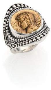Konstantino Kerma Bronze & Sterling Silver Coin Ring