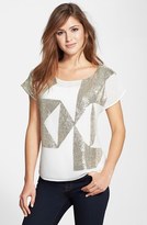 Thumbnail for your product : Vince Camuto Geometric Sequin Blouse