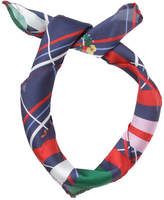 Thumbnail for your product : Miss Shop Navy Check Floral Neckerchief