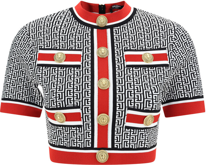 black psg balmain top