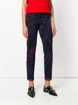 Cambio floral embroidered tailored trousers