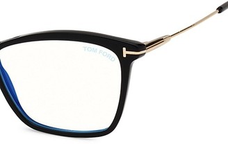 Tom Ford 56MM Blue Block Cat Eye Optical Glasses