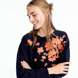 j crew embroidered sweatshirt