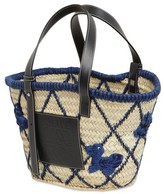Thumbnail for your product : Loewe Medium Woven Animal Straw Basket Bag