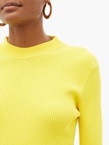 Thumbnail for your product : La Fetiche - Albini Ribbed-cotton Sweater - Yellow