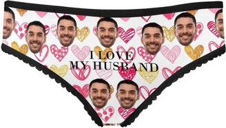YESCUSTOM Personalised Women Briefs Photo Underwear Custom Face I Love My  Husband High-Cut Briefs Valentine's Gifts - ShopStyle Knickers