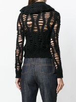 Thumbnail for your product : Christian Dior 2000s Pre-Owned Cowl Neck Open Knit Jumper