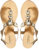 Thumbnail for your product : Carvela Bonnie Jewelled Toe Post Flat Sandals