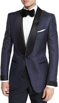 Thumbnail for your product : Tom Ford O'Connor Base Houndstooth Jacquard Dinner Jacket, Navy