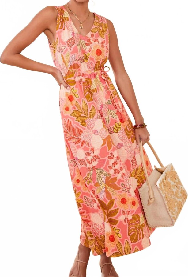 spartina 449 Lenea Maxi Dress In Cassawassie Pink