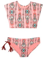 Thumbnail for your product : Gossip Girl Girl's 'Desert Moon' Lace-Up Two-Piece Swimsuit