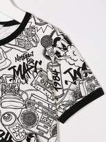 Thumbnail for your product : Little Marc Jacobs graffiti logo print T-shirt