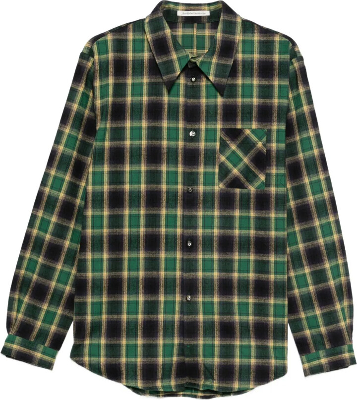 Individual Sentiments Plaid Long-Sleeved Shirt