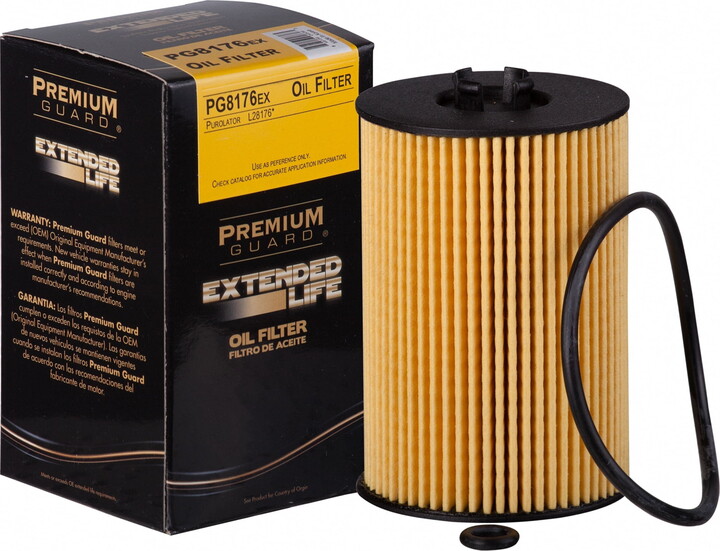 Premium Guard Extended Life Oil Filter up to 10k Miles PG8176EX | Fits 2021-2024 Volkswagen Transporter, 2015 Passat, Jetta, Golf SportWagen, Golf, 2018-2023 Crafter Van, 2015-2016 Audi A3