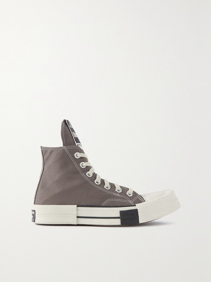 Rick Owens + Converse + Drkshdw Turbodrk Chuck 70 Canvas High-top Sneakers - Neutrals