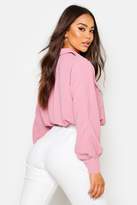 Thumbnail for your product : boohoo Woven Oversized Long Sleeve Shirt
