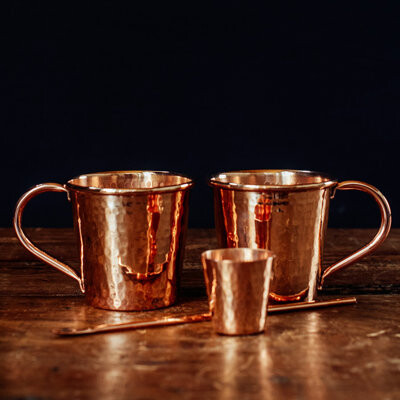 Sertodo Copper Moscow Mule Gift, Set