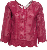 Thumbnail for your product : Forte Forte Patterned Scalloped Edge Top