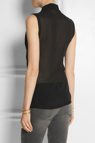 Thumbnail for your product : Helmut Lang Wrap-effect silk-chiffon top