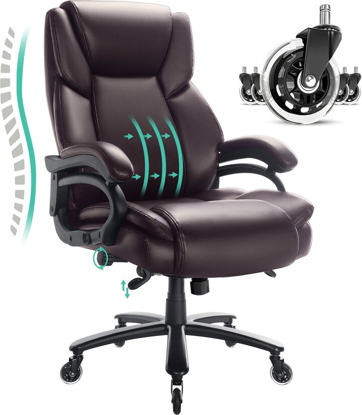 Bossin Heavy Duty Big and Tall Office Chair,400LBS Capacity Office
