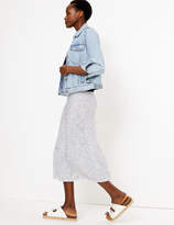 Thumbnail for your product : Marks and Spencer Jersey Polka Dot Fit & Flare Midi Skirt