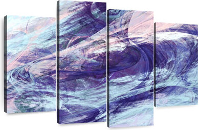 Wade Logan Avery Violet Blues Abstract