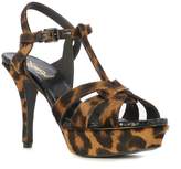 Thumbnail for your product : Saint Laurent Tribute Leopard Platform Sandals