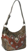 Thumbnail for your product : American West Desert Wildflower Zip-top Hobo