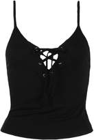Thumbnail for your product : boohoo Nikki Lace Up Strappy Bralet