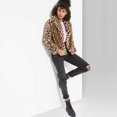 Thumbnail for your product : Wild Fable Women's Leopard Print Long Sleeve Short Faux Fur Coat - Wild FableTM Brown