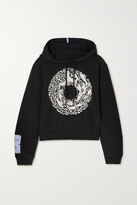 Thumbnail for your product : McQ Walk Of Life Cropped Appliqued Embroidered Cotton-jersey Hoodie