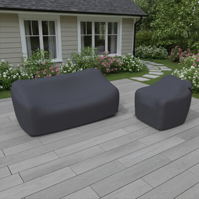 Joss & Main Melbourne Wicker Seating Patio Set Outdoor Furniture Covers