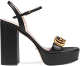 Thumbnail for your product : Gucci Platform sandal with Double G