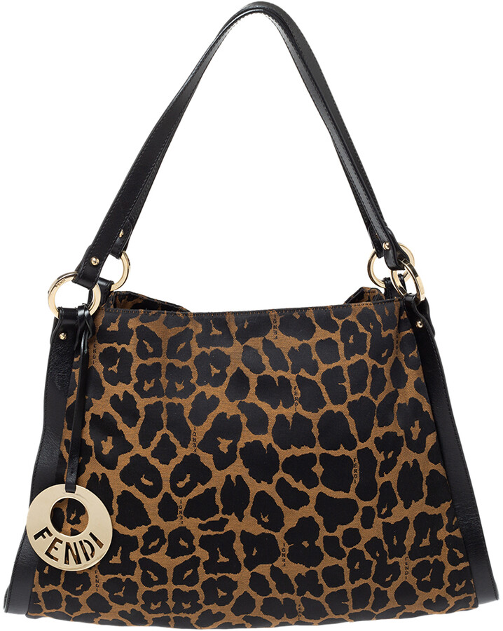 fendi leopard print bolsa
