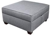 Thumbnail for your product : Latitude Run Anke Fabric Storage Ottoman Latitude Run Upholstery Color: Light Gray, Size: 18" H x 30" W x 30" D