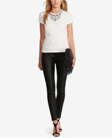 Thumbnail for your product : Polo Ralph Lauren Jeweled-Neckline T-Shirt