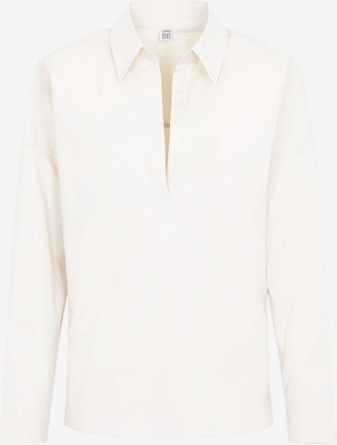Totême Washed Cotton Polo Shirt - ShopStyle
