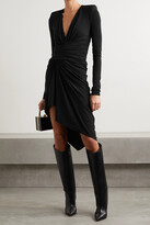 Thumbnail for your product : Alexandre Vauthier Asymmetric Ruched Crepe Dress