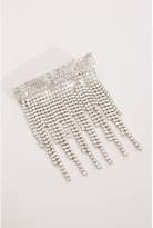 Thumbnail for your product : Quiz Silver Diamante Fringe Hair Clip