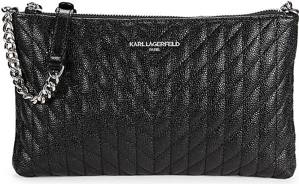 Karl Lagerfeld Paris Karolina Quilted Leather Crossbody Bag - ShopStyle