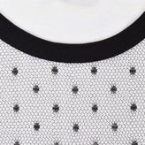 Thumbnail for your product : RED Valentino Sheer Polka Dot Panelled T Shirt