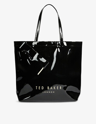 🌹TED BAKER LONDON CITRUS FLORAL BLACK TOTE BAG, Women's Fashion