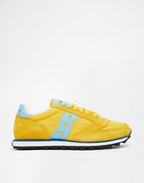 Thumbnail for your product : Saucony Jazz Low Pro Yellow/Blue Trainers