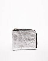 Thumbnail for your product : Religion Silver Metallic Leather Purse