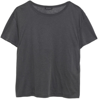 Ann Demeulemeester Cotton And Silk-blend Jersey T-shirt